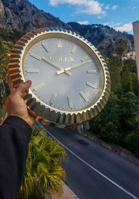 rolex desk clock|rolex wall clock for sale.